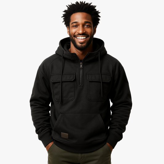 Warm Stylish Zip-Up Hoodie for Winter