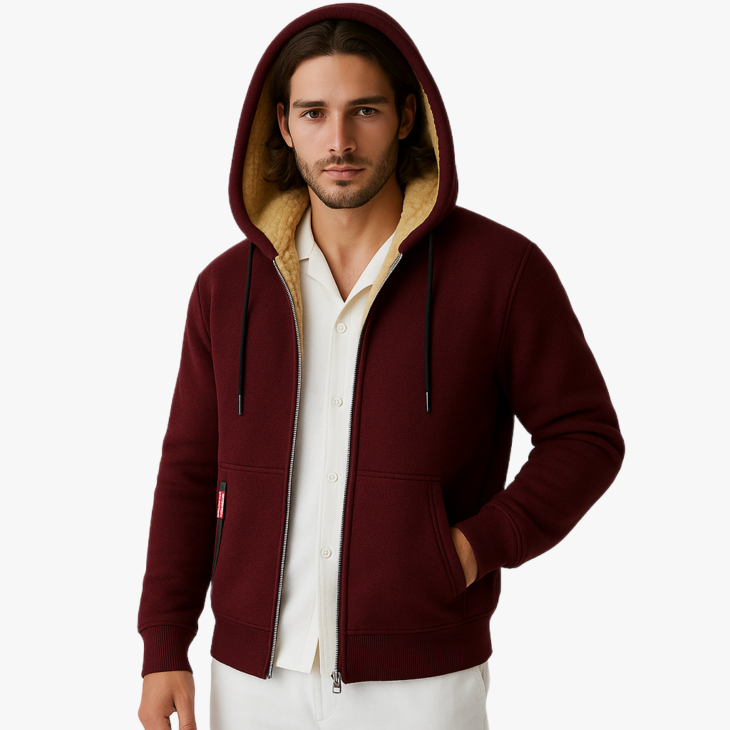 Cozy Fleece Lined Hooded Sweatshirt