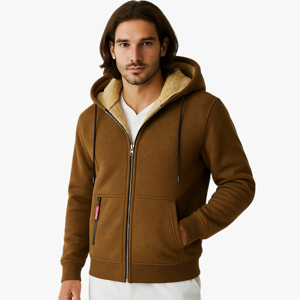 Cozy Fleece Lined Hooded Sweatshirt