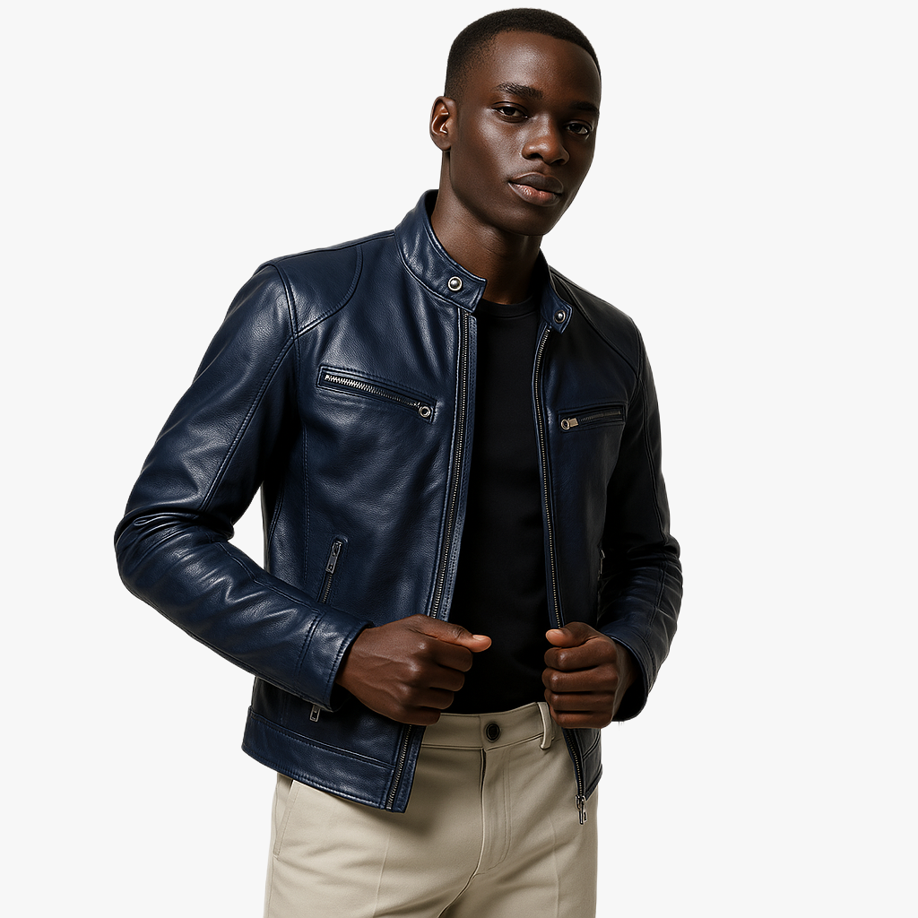 Stylish Faux Leather Jacket for Men