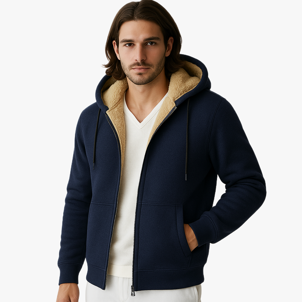 Cozy Fleece Lined Hooded Sweatshirt