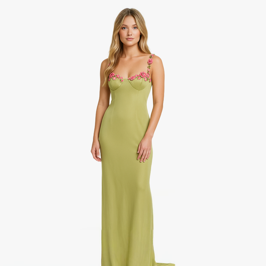 Elegant Floral Maxi Dress for Summer Events
