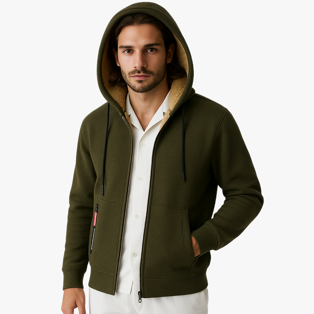 Cozy Fleece Lined Hooded Sweatshirt