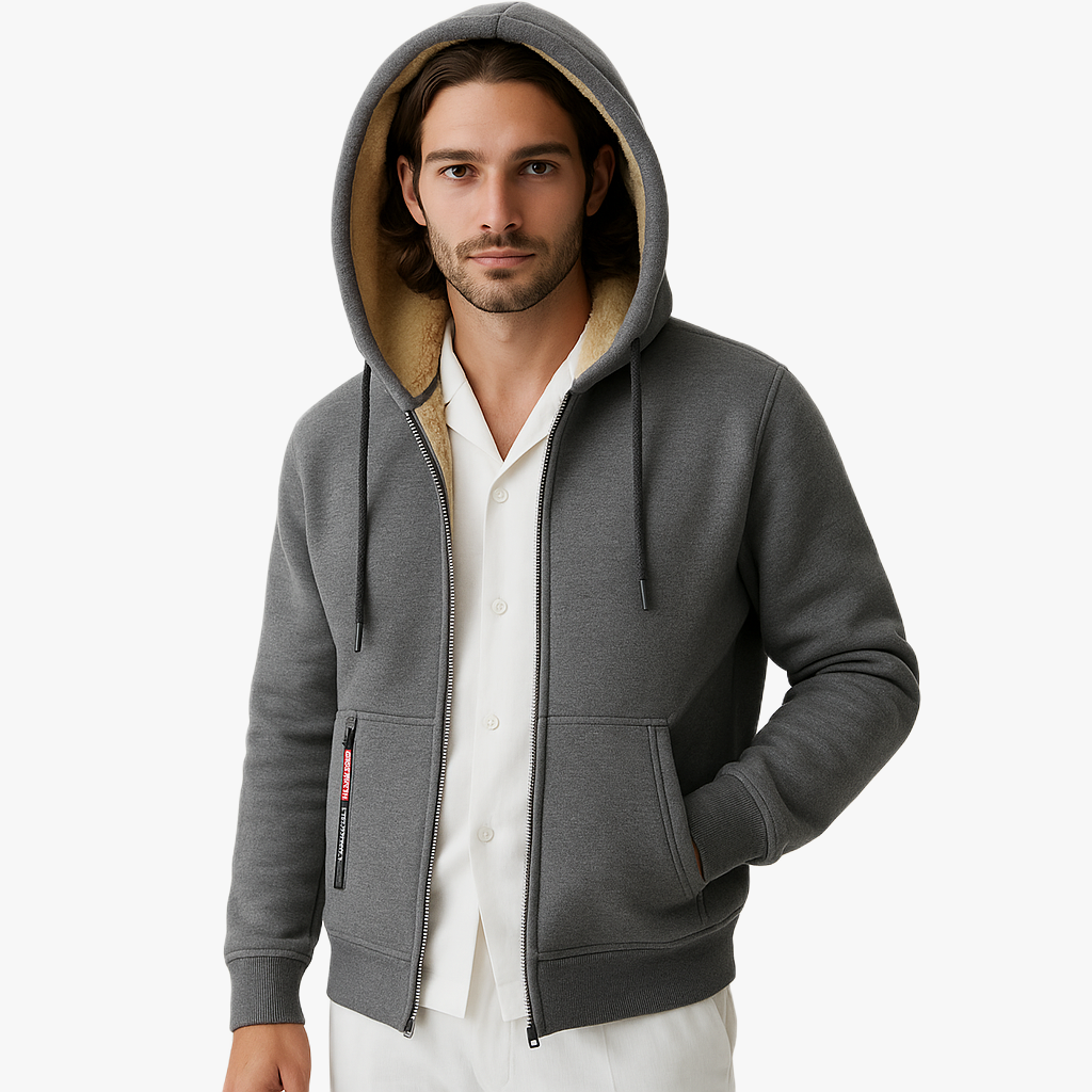 Cozy Fleece Lined Hooded Sweatshirt