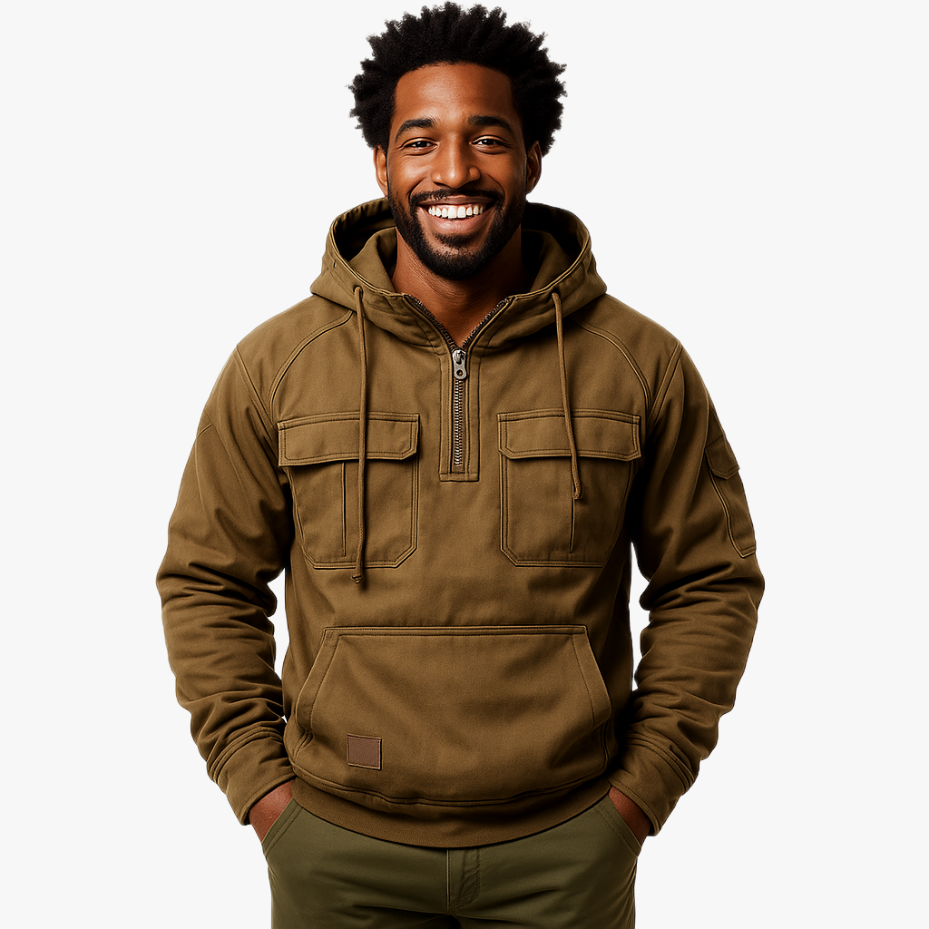 Warm Stylish Zip-Up Hoodie for Winter