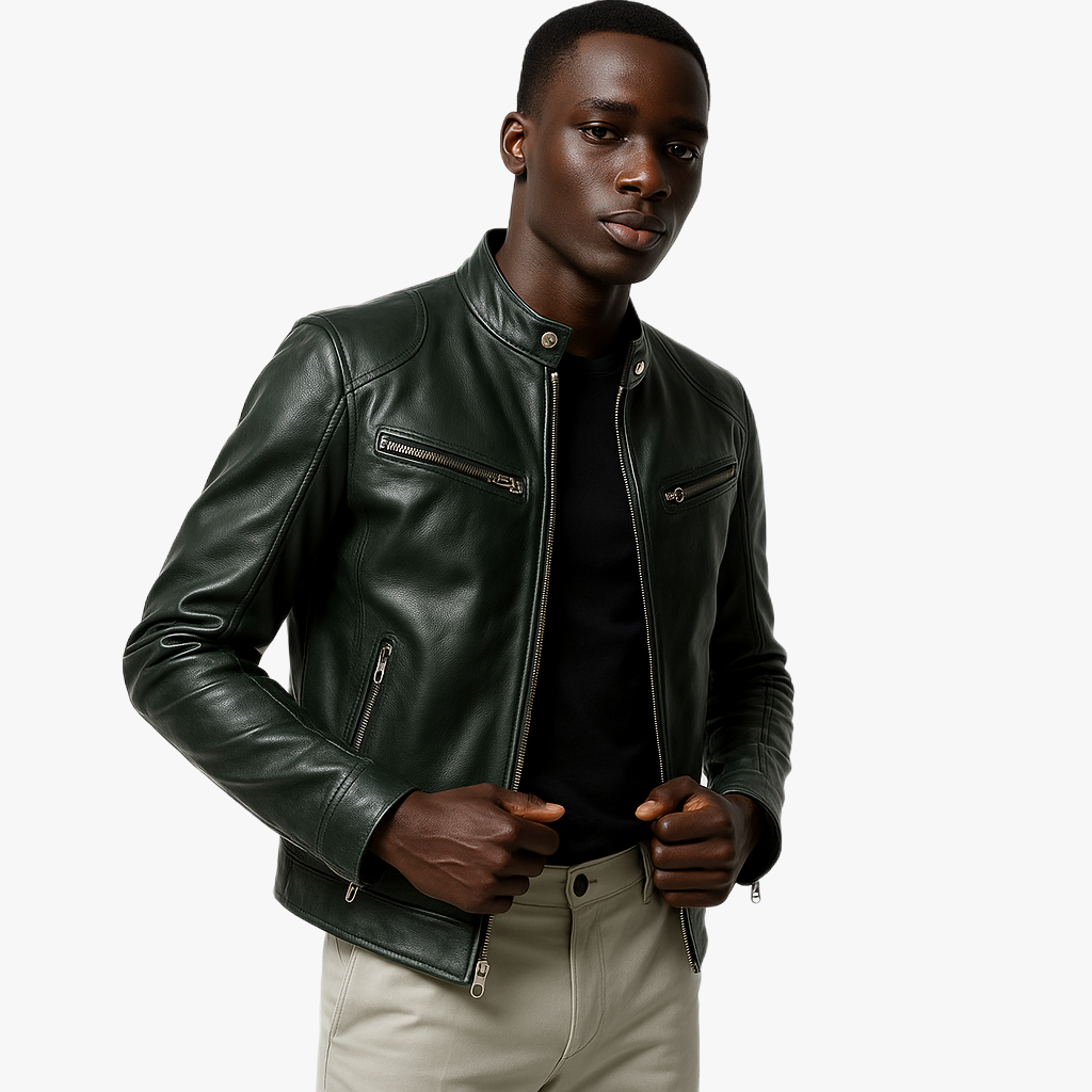 Stylish Faux Leather Jacket for Men