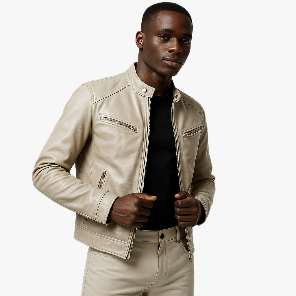 Stylish Faux Leather Jacket for Men